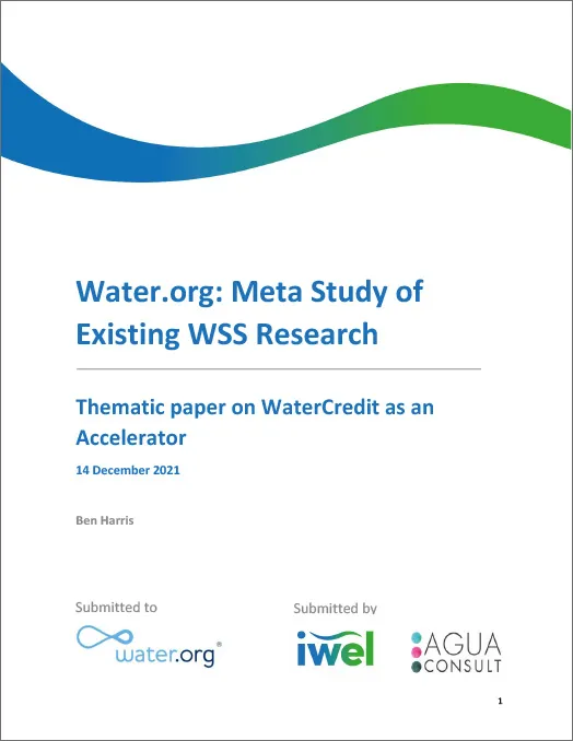 Thematic paper on WaterCredit as an accelerator thumbnail