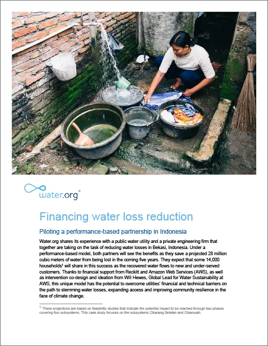 47 Financing water loss reduction - Piloting a performance-based partnership in Indonesia